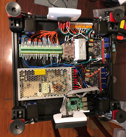 Figure 4: All the electronics wired together